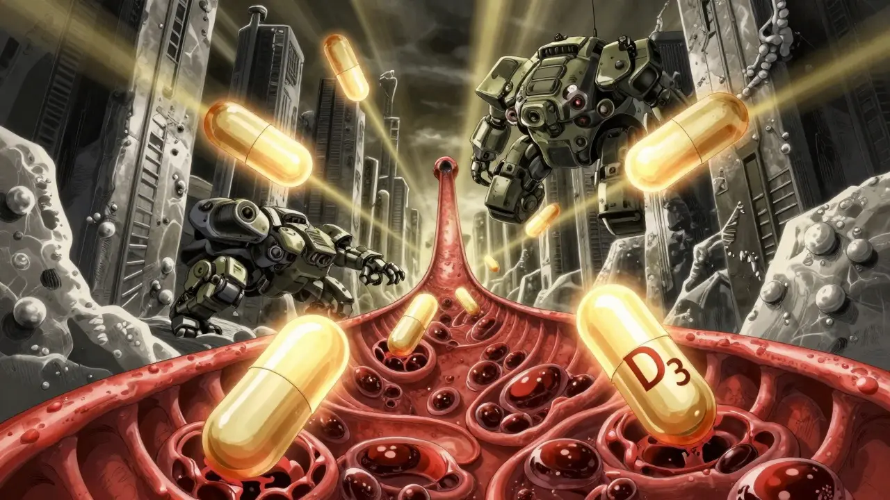 Molecular battle inside blood vessels with PTH and Vitamin D